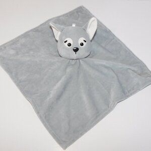 GEORGE Gray Cat Kitty Fox Security Blanket Baby Lovey Nunu Soother Plush